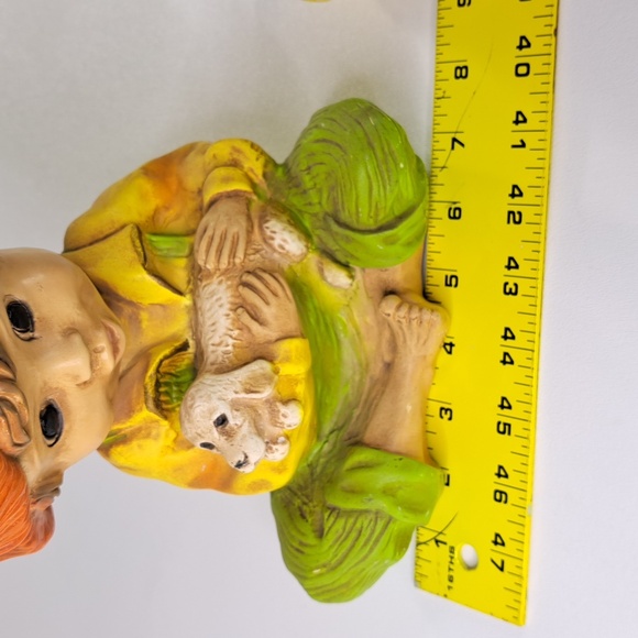 Vintage Boy & Dog , Girl & Cat Figurine 1974 Unversal Statury Corp - Picture 17 of 17